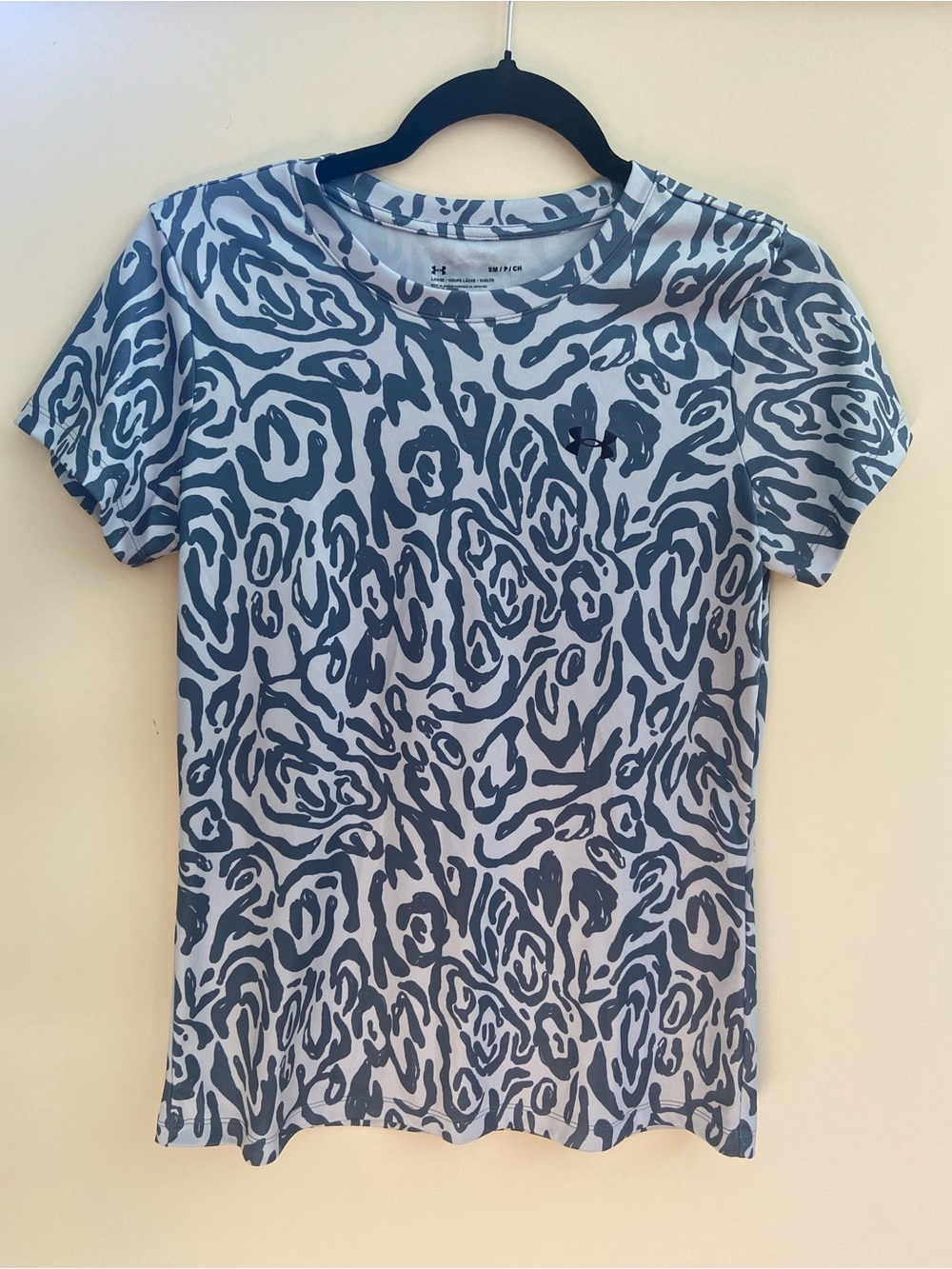 Under Armour Blue Abstract Print Athletic Tee